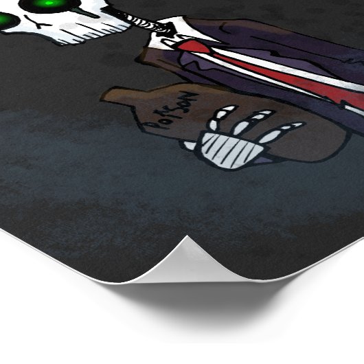 Midnight Skeleton Poster (Hoek)