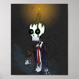 Midnight Skeleton Poster
