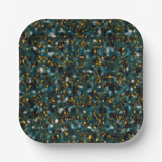 Midnight Sky Abstraction Papieren Bordje (Voorkant)