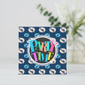 Midnight, Sky Blue, Tan, Scuba Diver; Duiken Kaart (Staand voorkant)