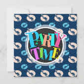 Midnight, Sky Blue, Tan, Scuba Diver; Duiken Kaart (Voorkant)