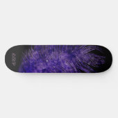 *~* Midnight Sky Boho Kosmische Veer Paarse Persoonlijk Skateboard (Horizontaal)