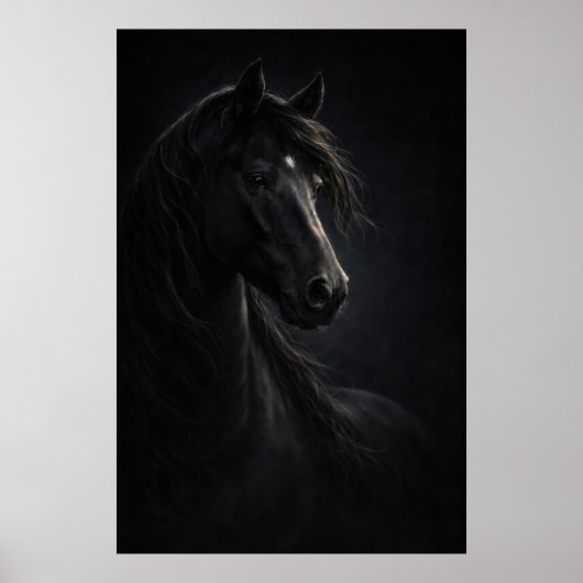 Midnight Sky | Horse Art | Poster (Voorkant)