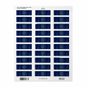Midnight sky met sterren etiket (Full Sheet)
