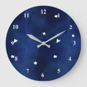 Midnight sky met sterren grote klok (Voorkant)
