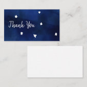 Midnight sky met sterren notitiekaartje (Voorkant / Achterkant)