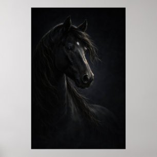 Midnight Sky Paardenkunst Poster