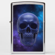Midnight Sky Skull Zippo aansteker
