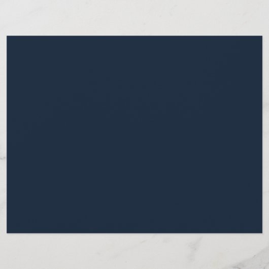 Midnight Sky Tri Fold Wedding Programme (Achterkant)