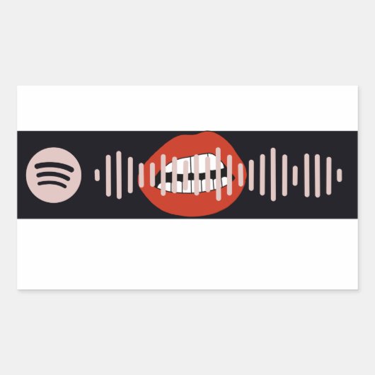 Midnight Sky van Miley Cyrus Spotify Code Rechthoekige Sticker (Voorkant)