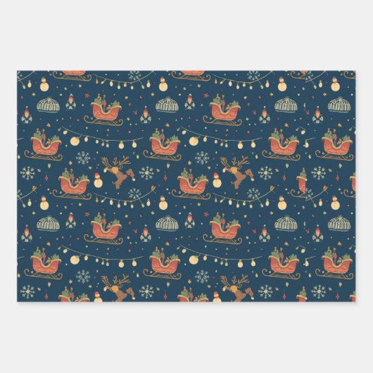 Midnight Sleigh Ride  Inpakpapier Vel (Voorkant)