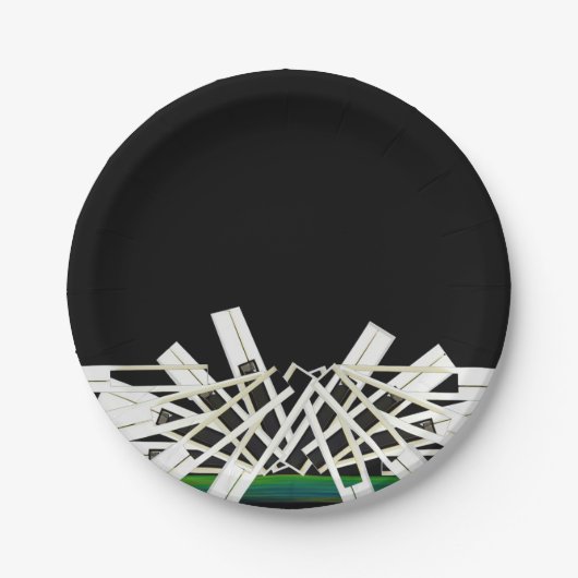 MIDNIGHT SLEUTELS Accent Kussen Papieren Bordje (Voorkant)