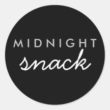 Midnight Snack Sticker Black Silver