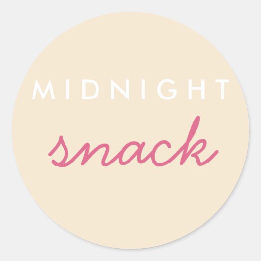 Midnight Snack Sticker Champagne Blush (Voorkant)