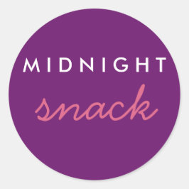 Midnight Snack Sticker roze Paars