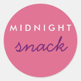 Midnight Snack Sticker roze Paars