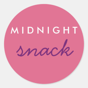 Midnight Snack Sticker roze Paars