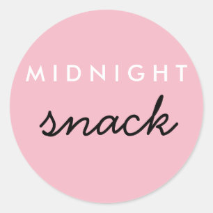 Midnight Snack Sticker roze zwart