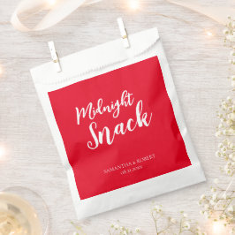 Midnight Snack Wedding Favor Bag Bedankzakje
