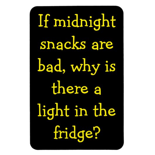 Midnight Snacks Slecht? Waarom het Licht? Magneet (Verticaal)