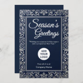 Midnight Sneeuwvlok Bedrijfskaart Feestdagenkaart (Voorkant / Achterkant)