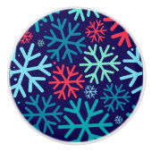 Midnight Snowfall keramische knop (Voorkant)