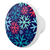 Midnight Snowfall keramische knop (Rechts)