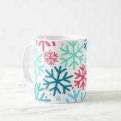 Midnight Snowfall - Sneeuwvlok Mok (Voorkant links)