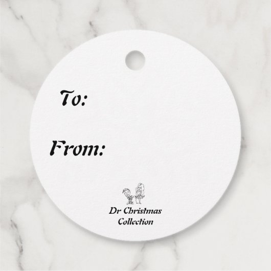 Midnight Snowman Bedankjes Labels (Achterkant)