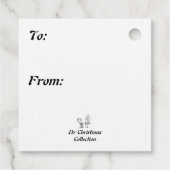 Midnight Snowman Bedankjes Labels (Achterkant)