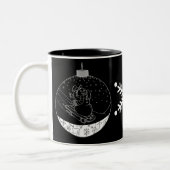 Midnight Snowman Tweekleurige Koffiemok (Links)