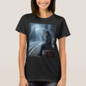 Midnight Solitude Shirt–Dark Dream Aesthetic tee T-shirt (Voorkant)