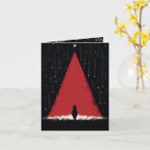 Midnight Solstice: een gotische kerst Kaart (Gele Bloem)