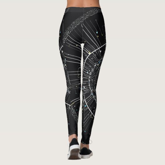 Midnight Sparkle Leggings: twinkle Elegance Leggings (Achterkant)