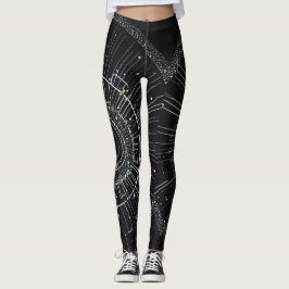 Midnight Sparkle Leggings: twinkle Elegance Leggings