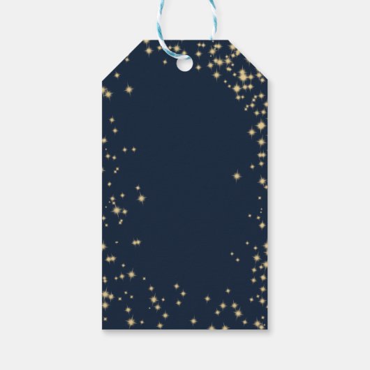 Midnight Sparkle Sweet 16 Cadeaulabel (Achterkant)