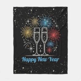 Midnight Sparkle viering Fleece Deken