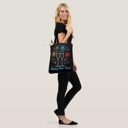 Midnight Sparkle viering Tote Bag (Op model)