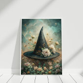 Midnight Spell - Boho Witch Pet Wall Art Poster