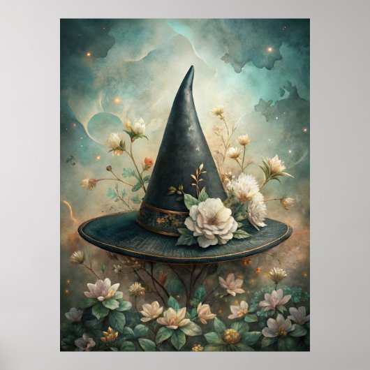 Midnight Spell - Boho Witch Pet Wall Art Poster (Voorkant)