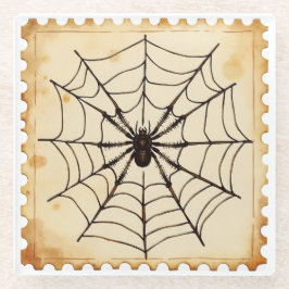 Midnight Spinner - Halloween Glazen Onderzetter