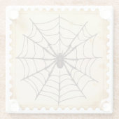 Midnight Spinner - Halloween Glazen Onderzetter (Achterkant)