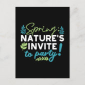 Midnight Spring Revelry 'Natuur nodigt uit om te f Briefkaart (Voorkant)