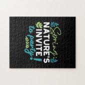 Midnight Spring Revelry 'Natuur nodigt uit om te f Legpuzzel (Horizontaal)