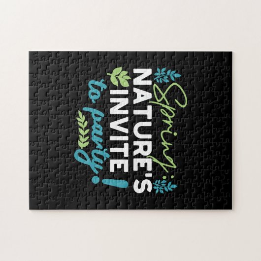 Midnight Spring Revelry 'Natuur nodigt uit om te f Legpuzzel (Horizontaal)