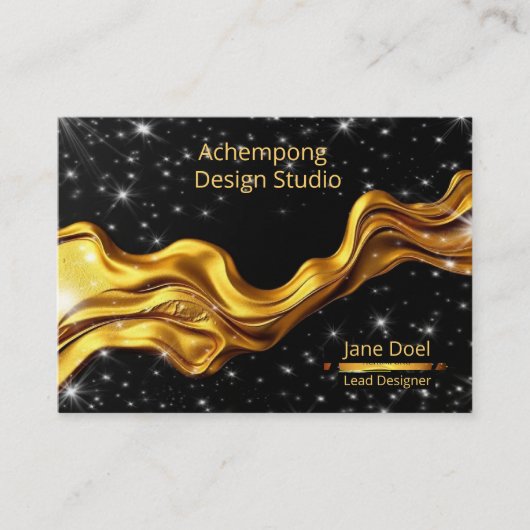 Midnight Star Gold – Hemelse Branding Visitekaartje (Voorkant)