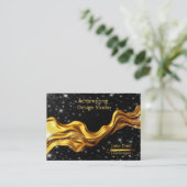 Midnight Star Gold – Hemelse Branding Visitekaartje (Staand voorkant)