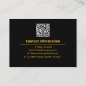 Midnight Star Gold – Hemelse Branding Visitekaartje (Achterkant)
