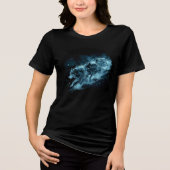 Midnight Star Wolves Running Print Tri-Blend Shirt (Voorkant)