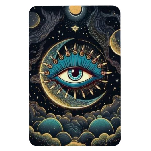 Midnight Starry Center Eye Magneet (Verticaal)